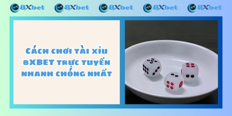 Cách chơi tài xỉu 8XBET trực tuyến nhanh chóng nhất